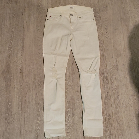 Hudson white distressed skinny jean sz 26 - Picture 6 of 6